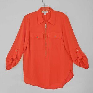 Michael Kors Orange Blouse MEDIUM